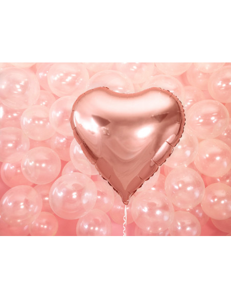 2 Ballon Aluminium Coeur Rose Gold 45cm