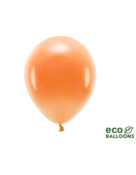 2 10 Ballons Latex Biodegradable Orange 26cm