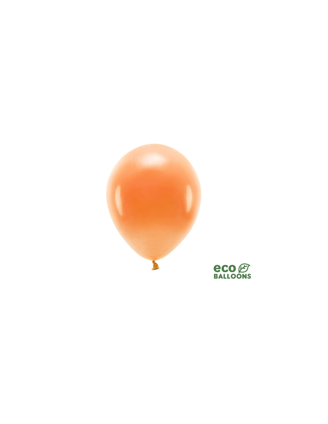 Ballons de baudruche orange en latex biodégradable