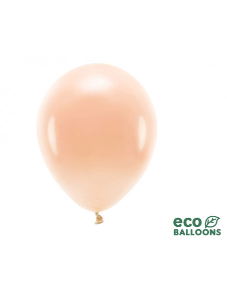 2 10 Ballons Latex Biodegradable Pêche 26cm