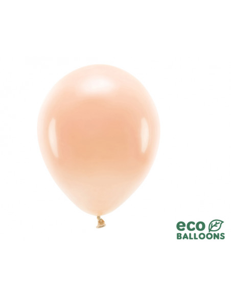 2 10 Ballons Latex Biodegradable Pêche 26cm