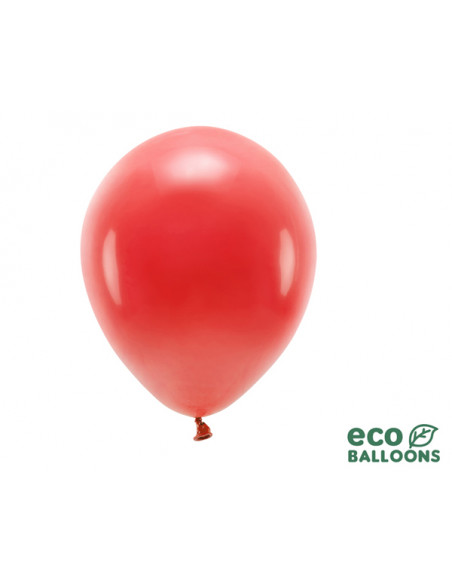 2 10 Ballons Latex Biodegradable Rouge 26cm