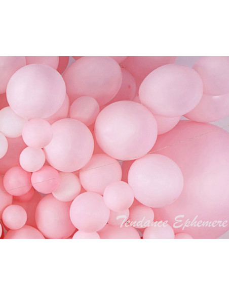 1 10 Ballons Latex Biodegradable Rose Pastel Baby 26cm