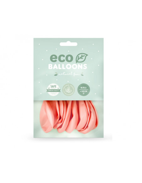 3 10 Ballons Latex Biodegradable Rose Pastel Baby 26cm