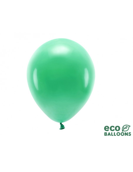 2 10 Ballons Latex Biodegradable Vert 26cm