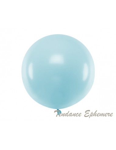 Gros Ballon Rond Bleu Pastel 60cm BBshower - 2.80€