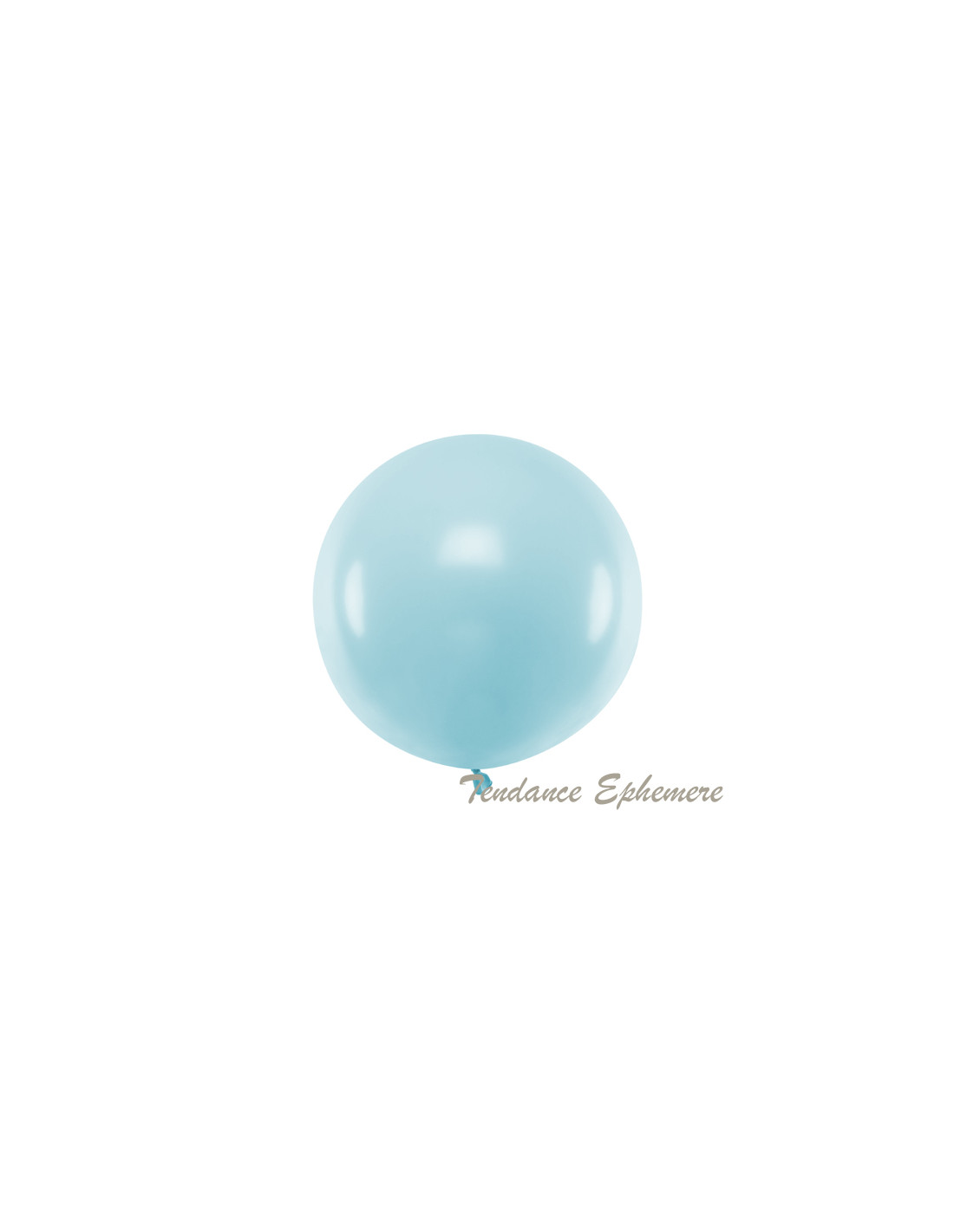 Gros Ballon Rond Bleu Pastel 60cm BBshower - 2.80€