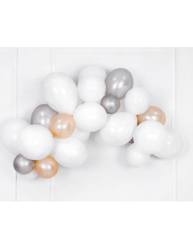 1 10 Ballons Blanc Pure 30cm