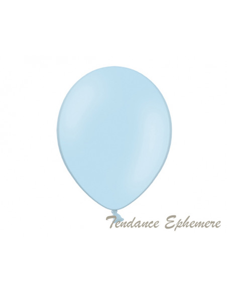 4 100 Ballons Bleu Pastel Bébé 12cm