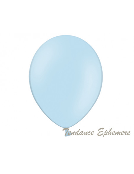 3 10 Ballons Bleu Pastel Bébé 30cm