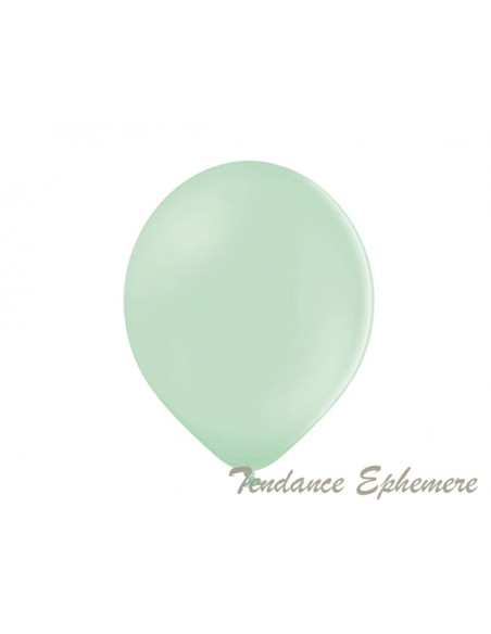 3 100 Ballons Pistache Pastel 12cm