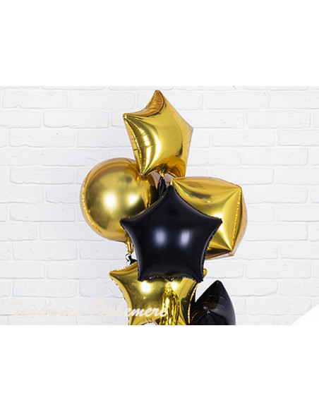 1 Ballon Etoile Noir Mylar 48cm