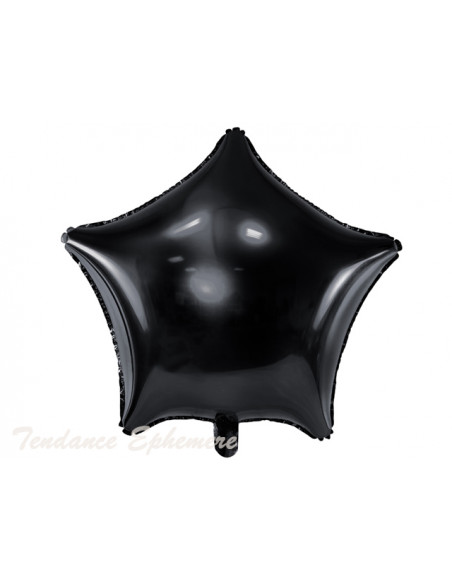2 Ballon Etoile Noir Mylar 48cm