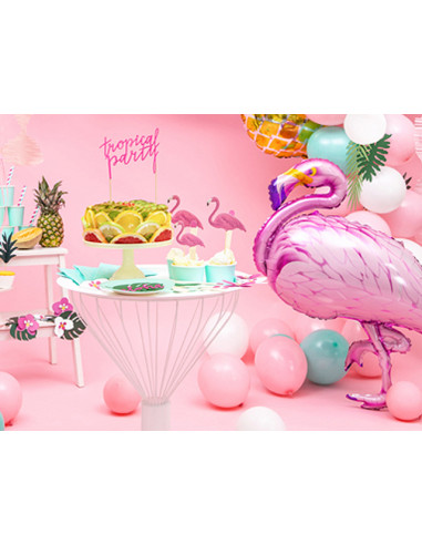 1 Ballon Aluminium Flamant Rose 95cm