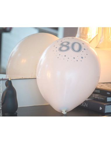 1 Ballon Anniversaire 80 ans