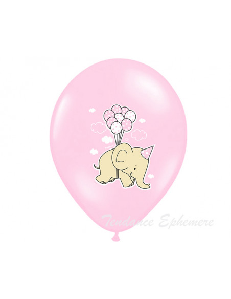 2 Ballons Baby Shower Elephant Rose 30cm