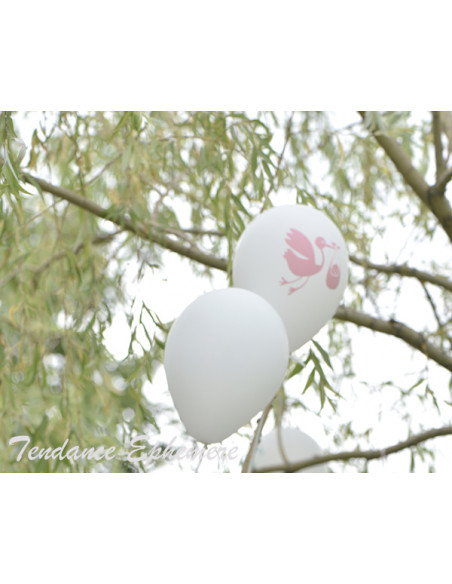 1 8 Ballons Baby Shower Rose