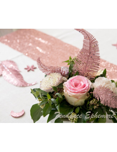 1 Feuille de Palme Rose Gold 25cm