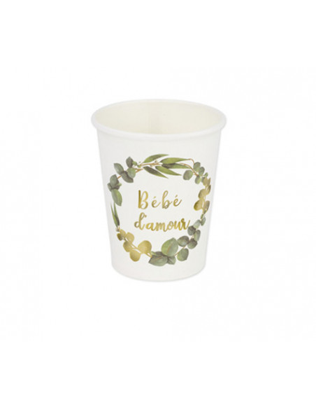 3 Gobelet Carton Bébé d Amour 26cl