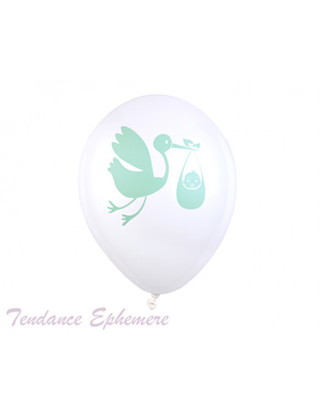 2 8 Ballons Baby Shower Vert