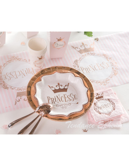 1 Gobelet Carton Princesse Rose Gold 27cl