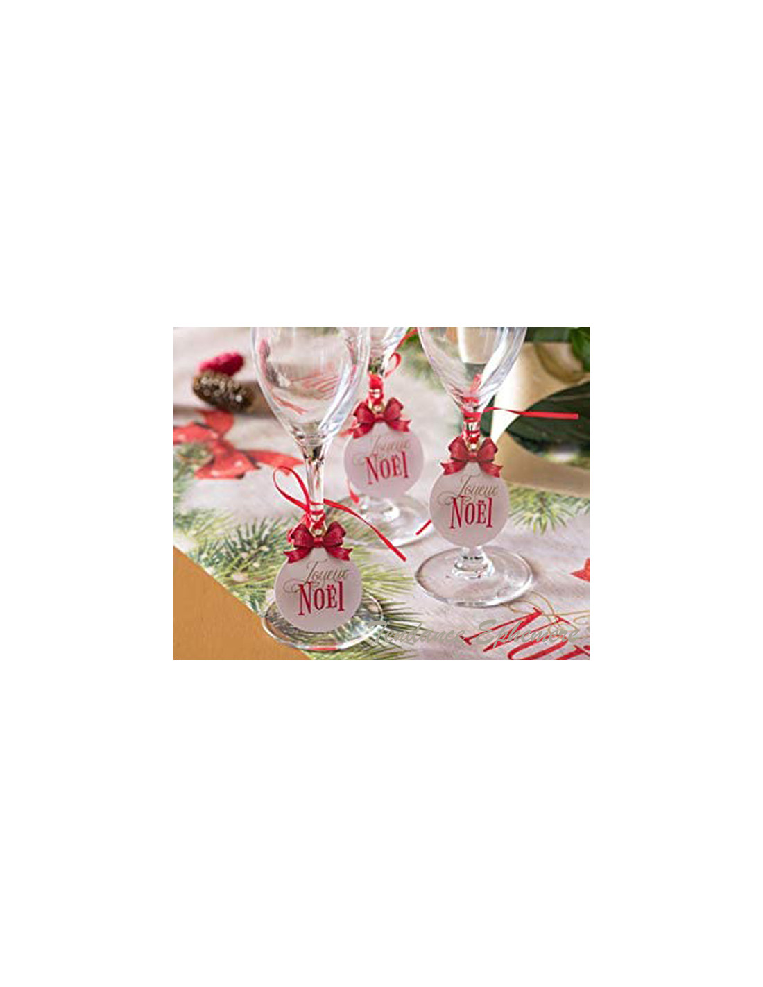 Marque Place Boule de Noël Ruban Rouge 2.30€