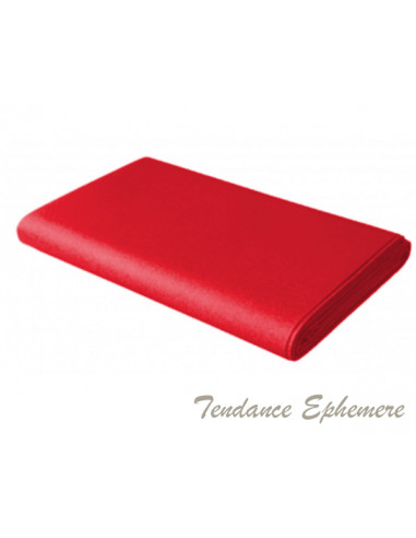 1 Nappe Papier Intissé Rouge Vif 1.60x2.40m