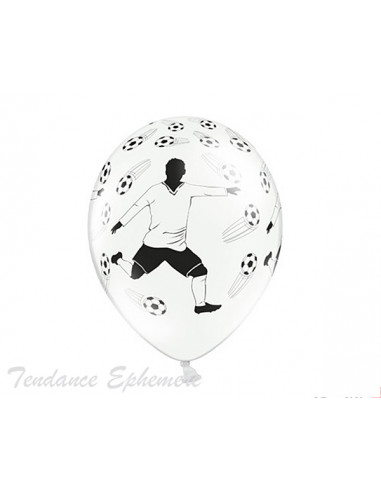 1 6 Ballons Footballeur 30cm