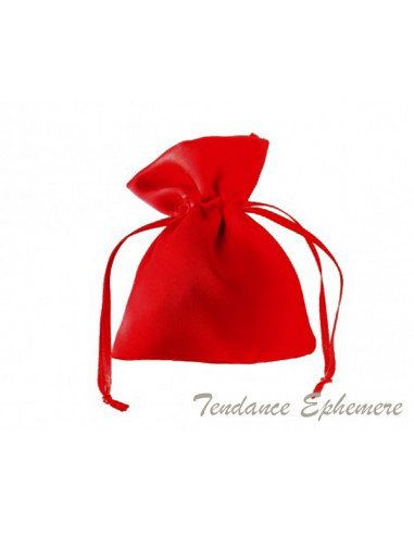 1 Bourse Rouge Satin 10cm