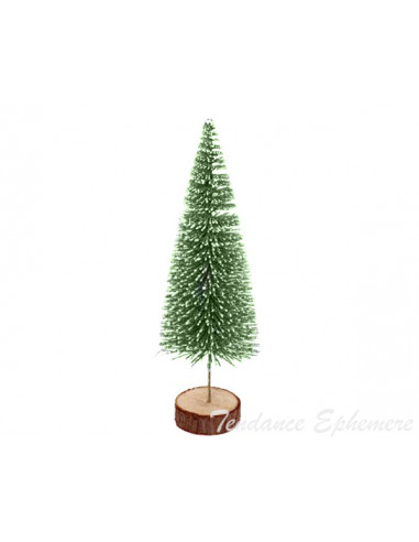 1 Sapin Sur Tronc Vert 21cm