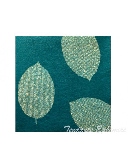 2 Serviette Intissée Lurex Vert Or