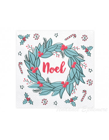 1 Serviette Papier Noel