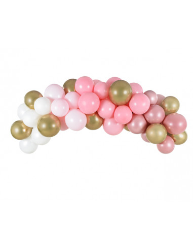 Le Kit arche de ballon rose et cuivre / 200 ballons assortis / Mariage /  Baby shower / Anniversaire -  France