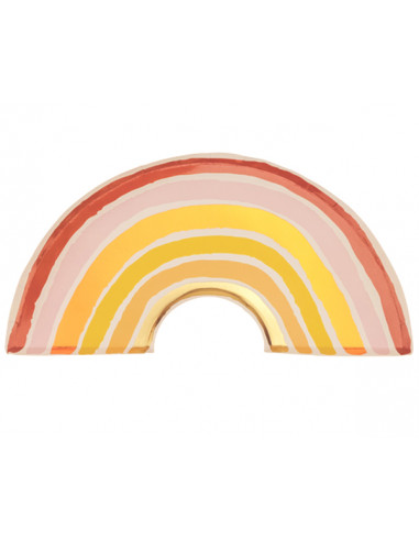 Assiette Carton Arc en Ciel 28cm