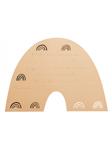 Carte Invitation Anniversaire Arc En Ciel Avec Enveloppe 5 90