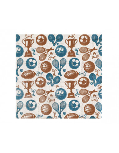 Serviette Papier Sport Vintage