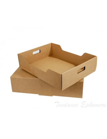 Plateau Repas Carton Kraft 45.5x34x11.5cm