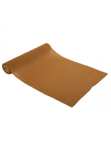 Chemin de Table Mousseline Cognac 5m