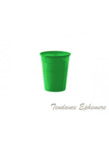 Gobelet Plastique Vert 20cl - 50