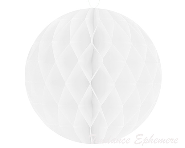 2 Boules Alveolees Blanche 20cm