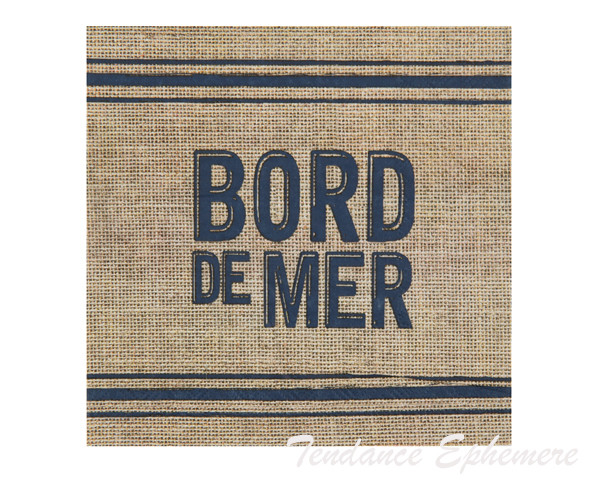 Serviette Papier Bord de Mer