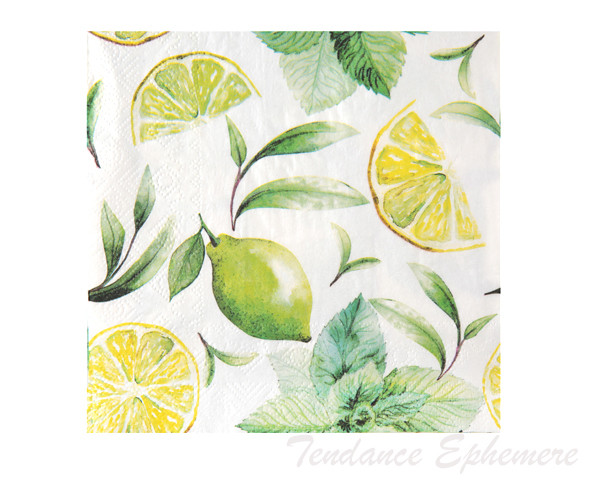 Serviette Papier Citron Vert