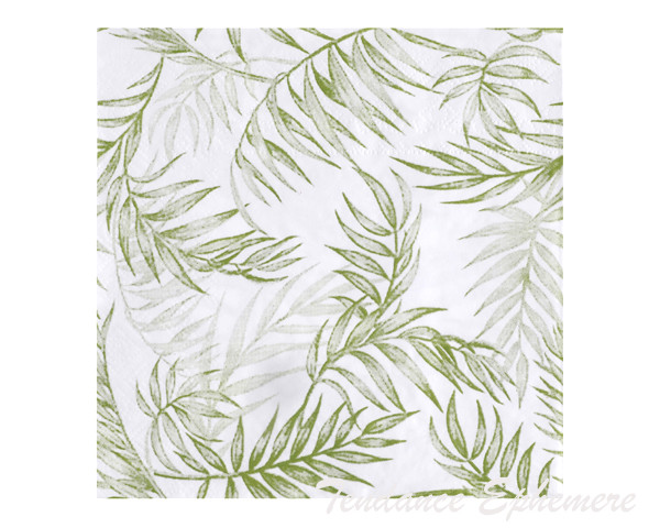 Serviette Papier Vegetal Vert Olive