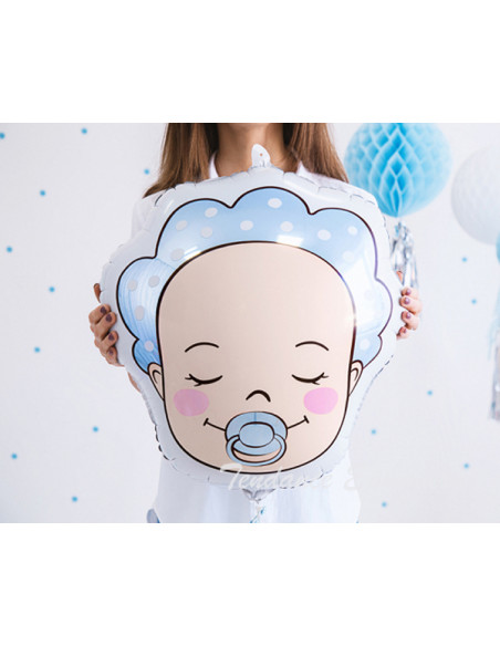 3 Ballon Aluminium Bébé Garçon 45cm