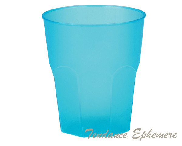 Verre Cocktail Bleu Effet Givre 30cl