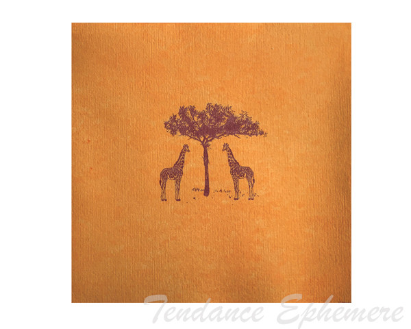 Serviette Cocktail Intissee Girafon