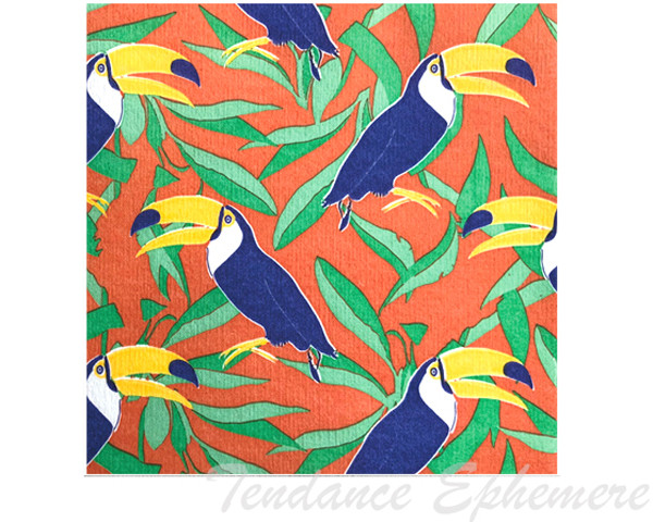 Serviette Intissee Toucan