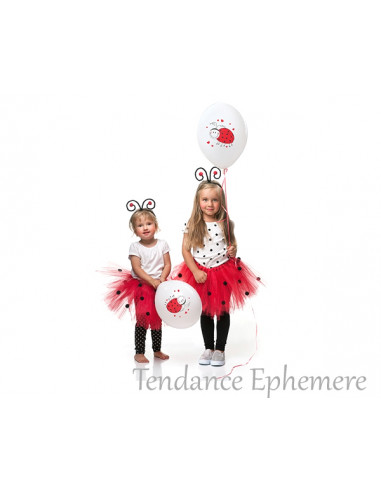 1 Ballon Anniversaire Coccinelle 30cm