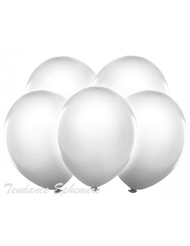 1 5 Ballons Led Blanc 30cm