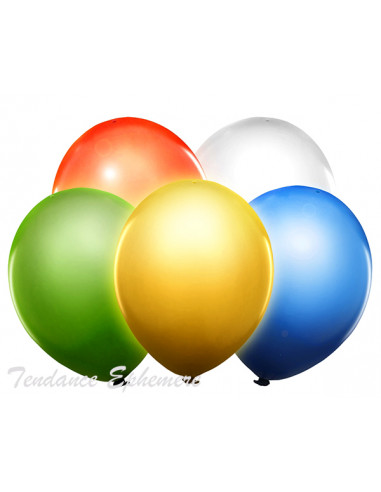 1 5 Ballons Led Multicolores 30cm